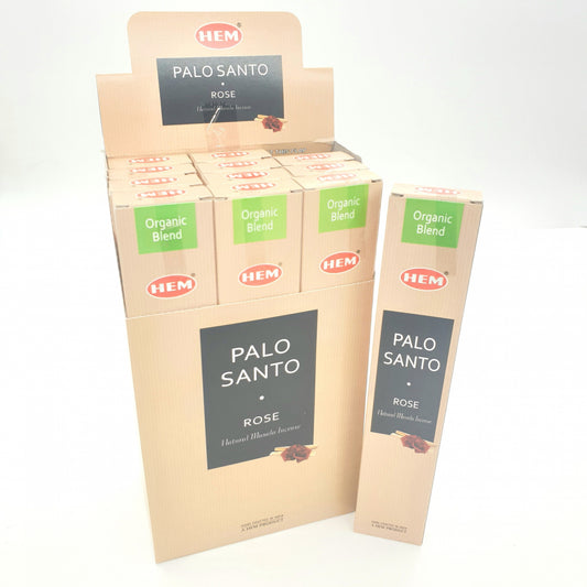 HEM Organic Blend Palo Santo &amp; Rose Incense Sticks