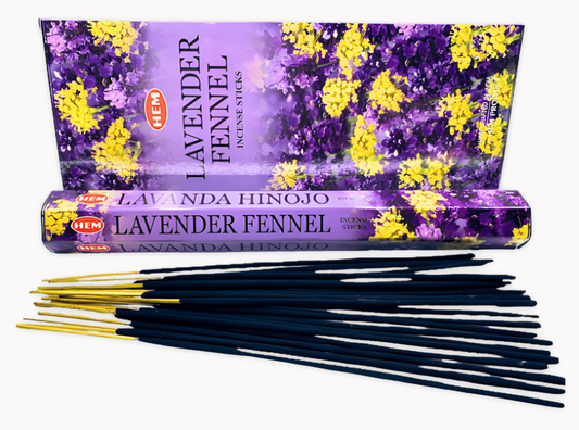 HEM Lavender Fennel Hexa Incense Sticks