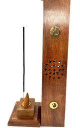 Houten Wierook Toren Luxe - Yin Yang (2 stuks)