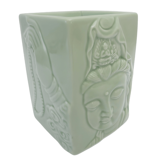 Jade Guanyin Hoofd Oliebrander Luxe
