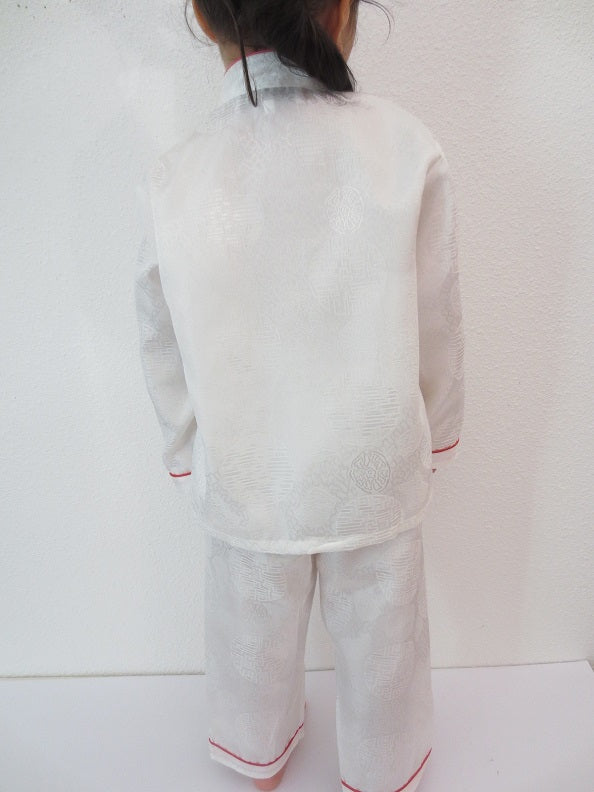 Kids kung fu suit white size 4