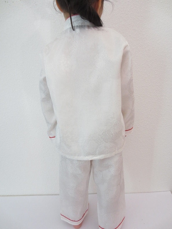 Kids kung fu suit white size 8