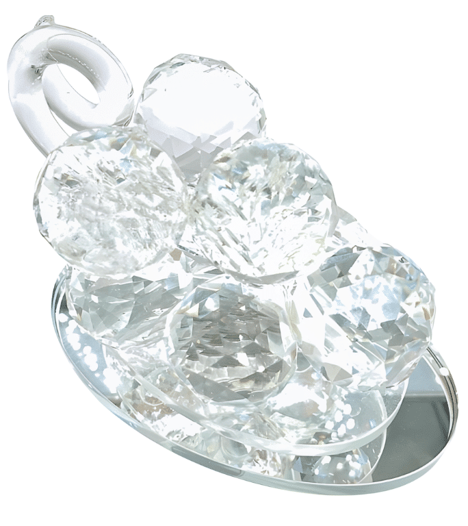 Kristalglas druiventros op draaiplateau – Groot