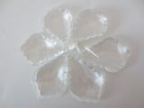 Leaf Shaped Glass Crystal Hangers (Large 6 pieces)
