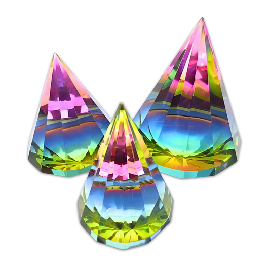 Kristalprisma gekleurd 5 × 5 cm