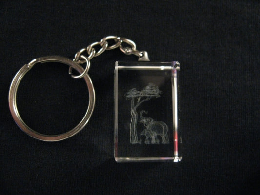 Kristallen sleutelhanger Olifanten (12 stuks)