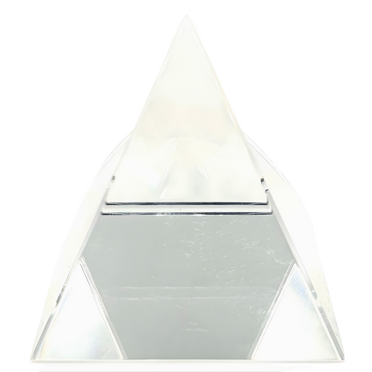 Kristalpiramide Helder Wit 5 × 5 cm