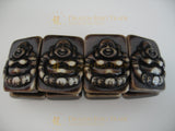 Laughing Buddha bracelace II Brown
