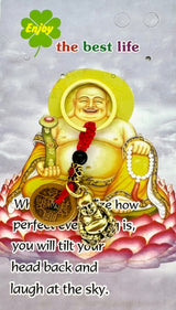 Lucky Coins Buddha Keychain (Gold)