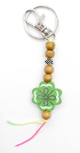 Lucky Four Leaf Clover Keychain 12 pieces