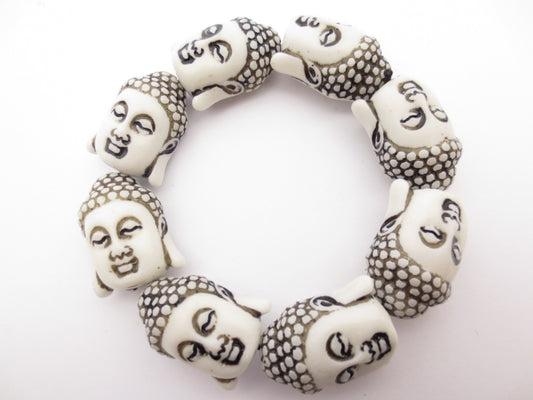 Monk meditating cone burner set of 4