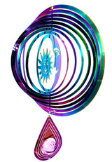 Middle Cosmo Wind Spinner Sun &amp; Moon - Rainbow Drop