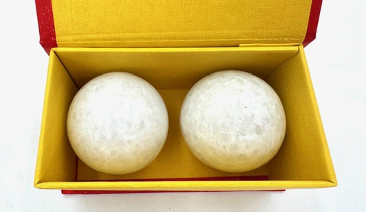 Meridiaankogels Marmer Wit - 4cm