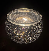 Mozaïek Glazen Theelichthouders - Zwart