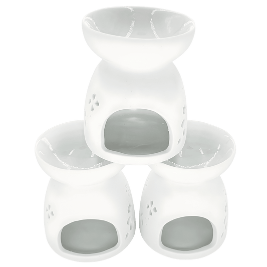 Oliebrander set vogel met wit kom ( 6st)