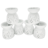 Oliebrander set vogel met wit kom ( 6st)