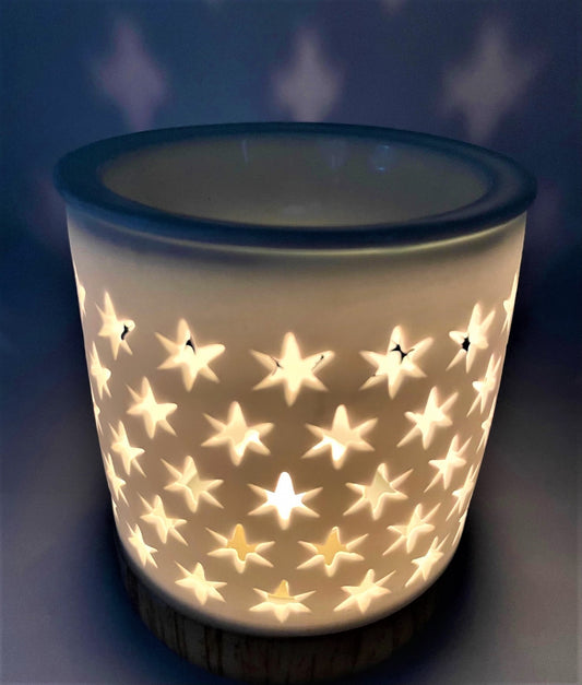 Ceramic Star Oil Burner White