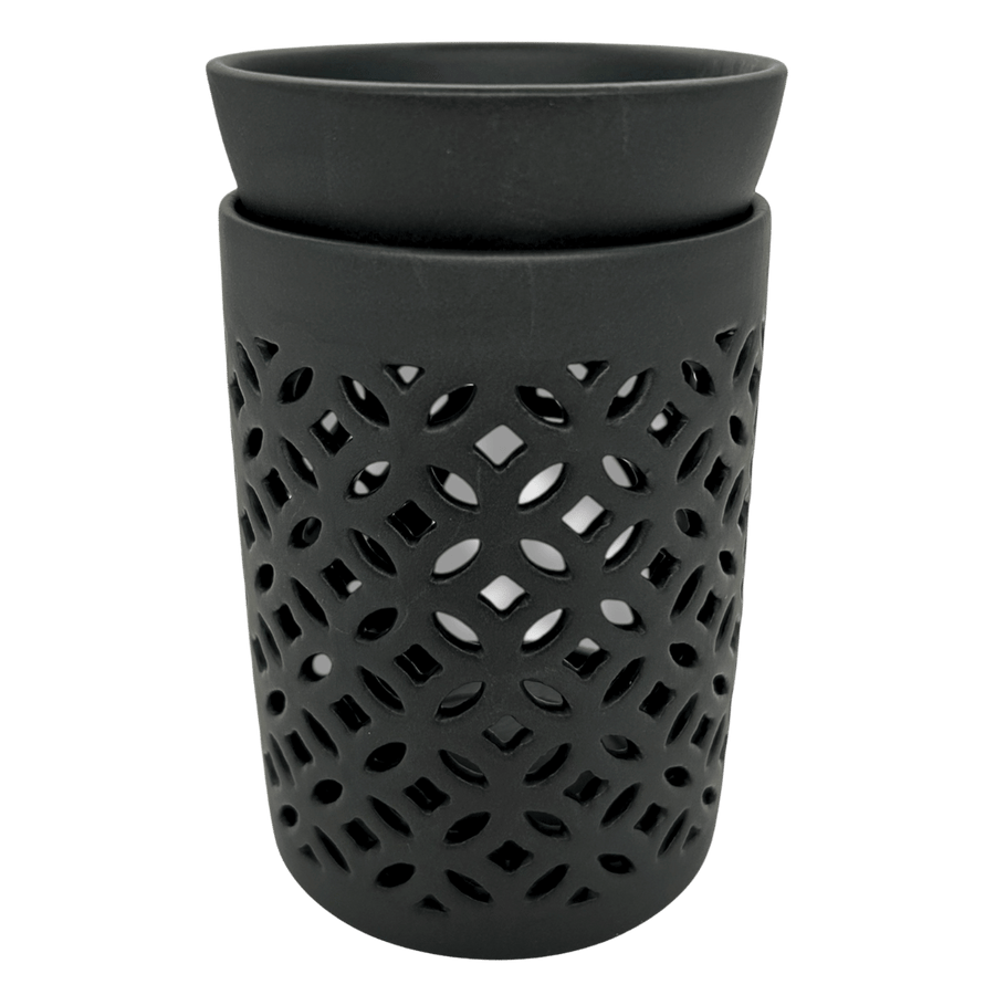 Oliebrander Zwart met Kom