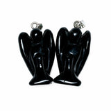 Onyx Gemstone Angel Pendant (2 pieces)