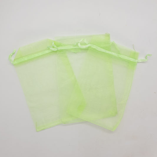 Organza Zakjes 10 x 15 cm - Lichtgroen (100st)