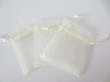 Organza Zakjes 10 x 15cm Creme
