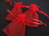 Organza Zakjes 10 x 15 cm - Rood (100st)