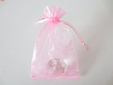 Organza Gift Bag 10 x 15 cm - Pink (100pcs)