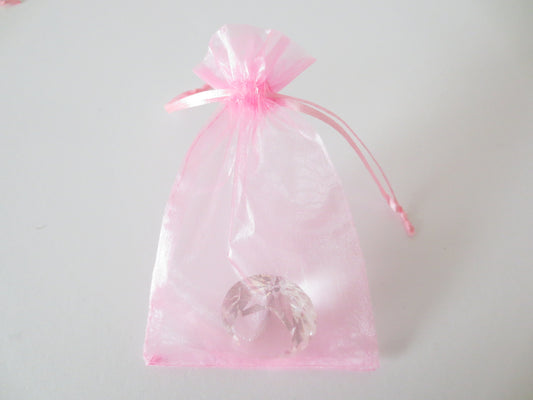 Organza Zakjes 10 x 15 cm - Roze (100st)