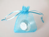 Organza Zakjes 10 x 15 cm - Turquoise (100st)