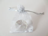 Organza Gift Bag 10 x 15 cm - Silver (100pcs)
