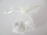 Organza Gift Bag 7.5 x 10 cm - Cream (100 pcs)
