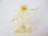 Organza Gift Bag 7.5 x 10 cm - Gold (100pcs)