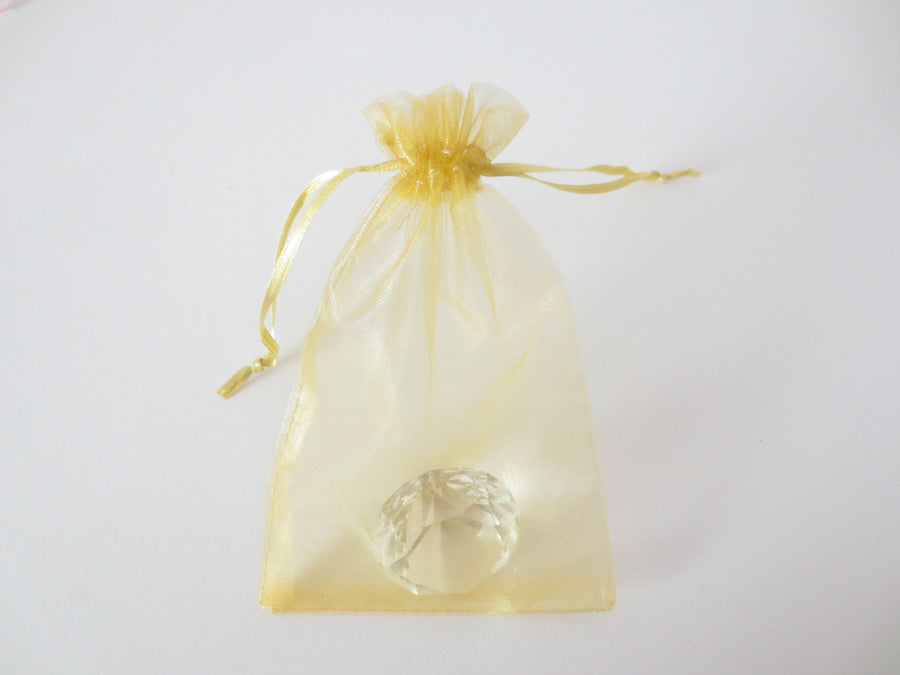 Organza Gift Bag 7.5 x 10 cm - Gold (100pcs)