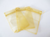 Organza Gift Bag 7.5 x 10 cm - Gold (100pcs)