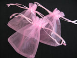 Organza Gift Bag 7,5 x 10 cm - Pink (100pcs)