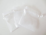 Organza Gift Bag 7.5 x 10 cm - White (100pcs)