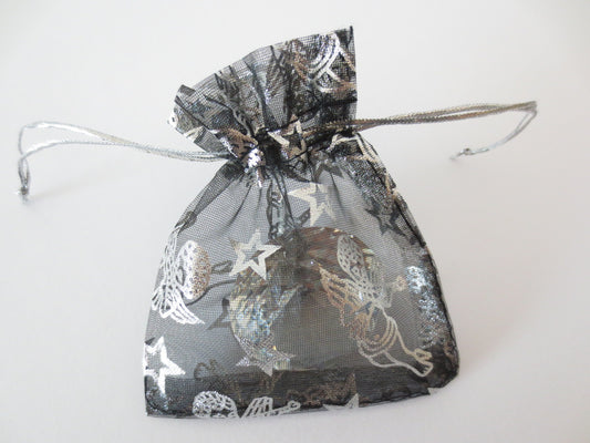 Angel organza gift bag - 7.5cm x 10cm