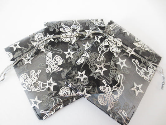 Angel organza gift bag - 7.5cm x 10cm
