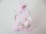 Organza Zakjes Geluk ''Fu'' Roze - 13cm x 20cm