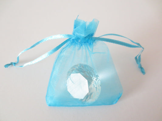 Organza Zakjes Turquoise 17 x 23cm