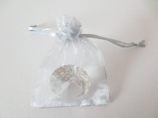 Organza Gift Bag Silver 17 x 23cm