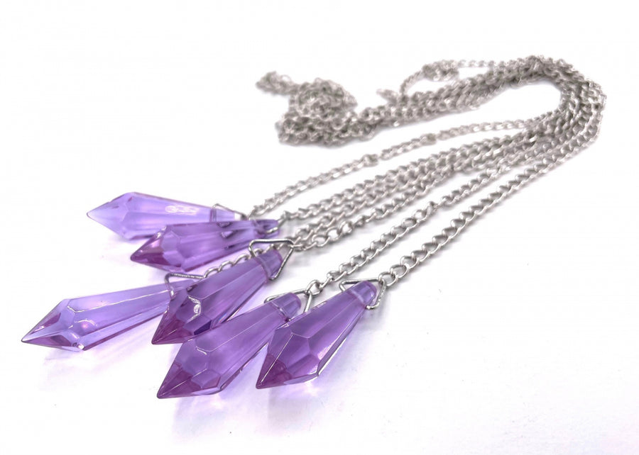 Kristallen Pendel - Paars (6st)