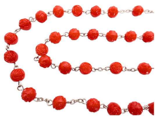 Rozenkrans glow rood