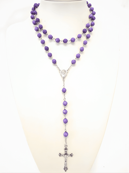Rozenkrans Rondhoekig Lila