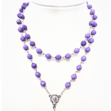 Rozenkrans Rondhoekig Lila