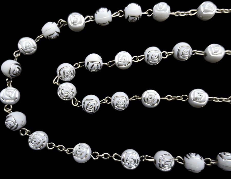 Rozenkrans rozen wit