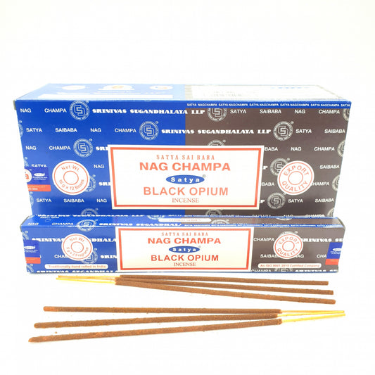 Satya Sai Baba - Nag Champa &amp; Black Opium 16g