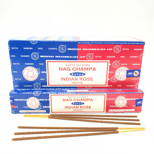 Satya Sai Baba - Nag Champa &amp; Indian Rose 16g
