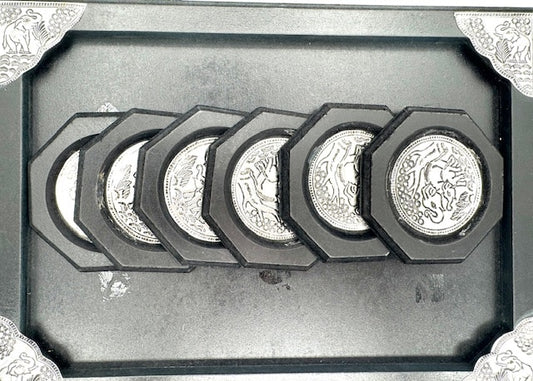 Thai Elephant Coaster Set
