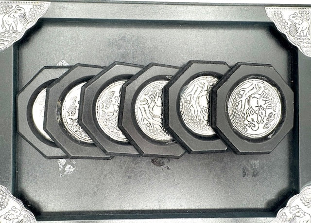 Thai Elephant Coaster Set